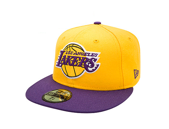 The Lakers logo is placed on